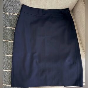 Banana Republic Navy Classic Suit Pencil Skirt sz 0P